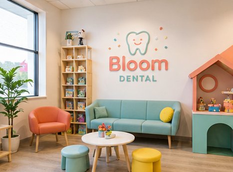 The Bloom Dental play and waiting area