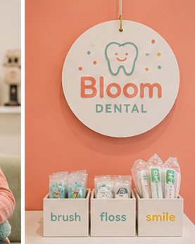 Brush, floss, smile — take-home kits
