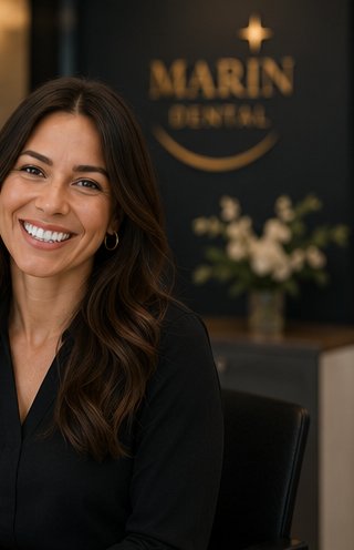 A Marin Dental patient with a confident smile